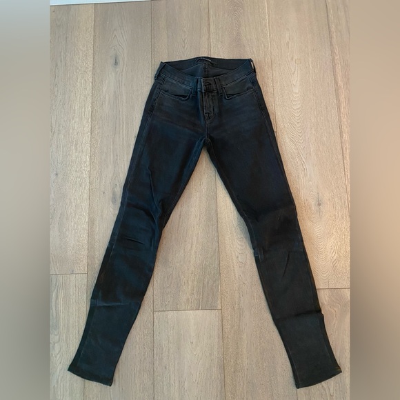 J brand skinny leather pieced jeans - Picture 1 of 10